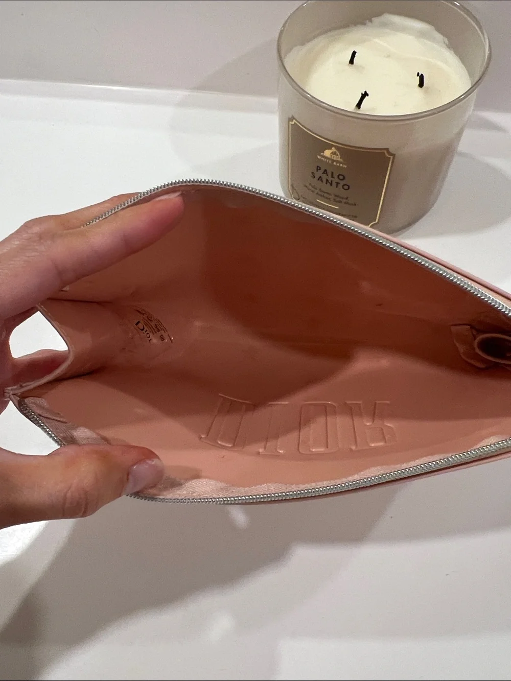 Dior Pink makeup pouch